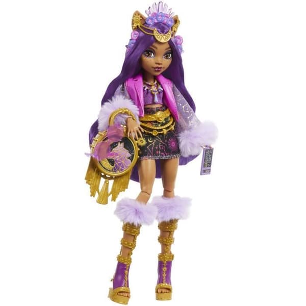 Monster High-Clawdeen Wolf Doll med Monster Fest Outfit HXH80