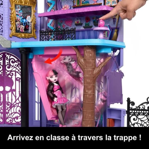 MONSTER HIGH Det Hemsökta Gymnasiet - Dockhus, mer än 35 tillbehör - Monster High - HLP88