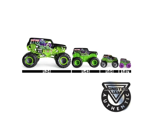 Monster Jam MNJ VHC 1to24 Die Cast Megalodon M18 GML, Monstertruck, 3 År, Metall, Plast, Blå