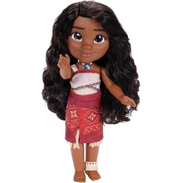 Poupé Vaiana 35 cm - Disney - Vaiana 2 - Rörlig - Sidenlena Hår - Polynesisk Dress