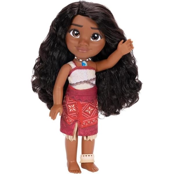 Poupé Vaiana 35 cm - Disney - Vaiana 2 - Rörlig - Sidenlena Hår - Polynesisk Dress