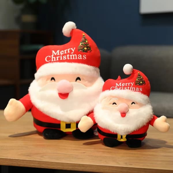 Mjuk Tomte Docka i Plysch Julkudde för Barn - 40 cm