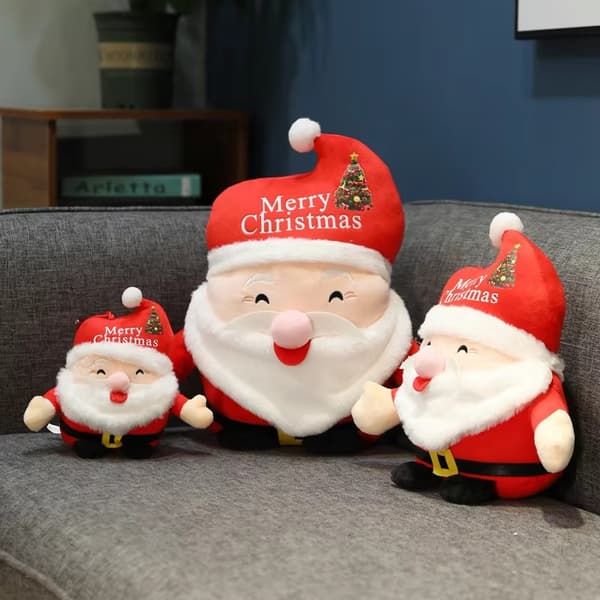 Mjuk Tomte Docka i Plysch Julkudde för Barn - 40 cm