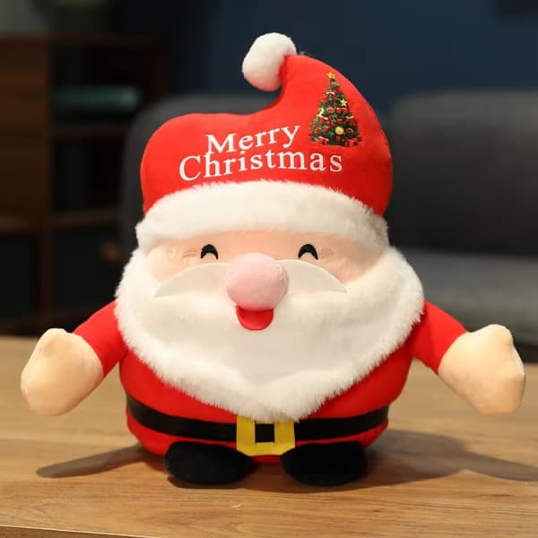 Mjuk Tomte Docka i Plysch Julkudde för Barn - 40 cm