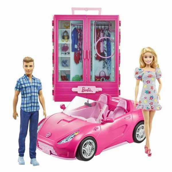 Playset Barbie GVK05 Bil Skåp