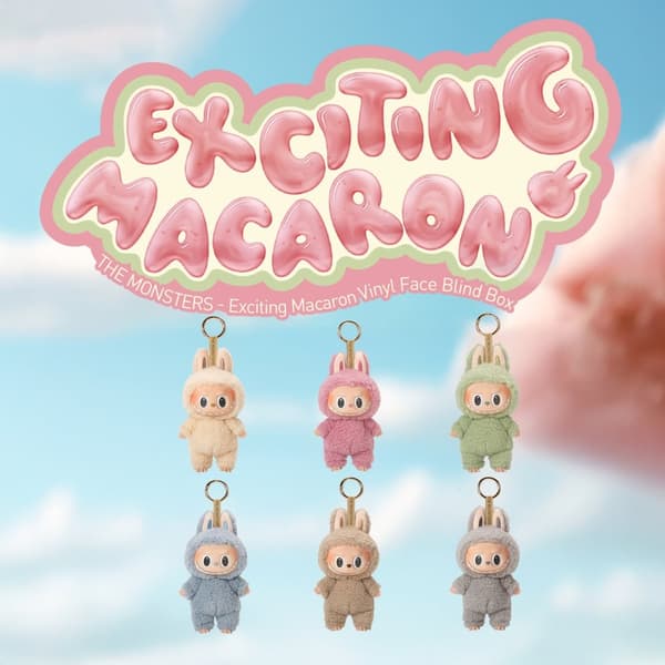 POP MART Labubu Monsters Macaron Vinyl Face 17cm Blind Box