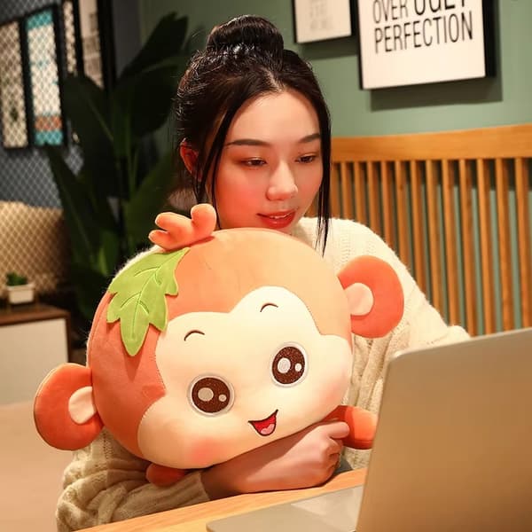 Söpö Huggy Monkey Pehmeä Pehmeä Pehmeä Puuvillapehmolelu - Ruskea 65 cm