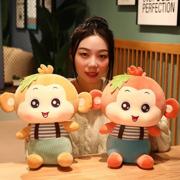 Söpö Huggy Monkey Pehmeä Pehmeä Pehmeä Puuvillapehmolelu - Ruskea 65 cm