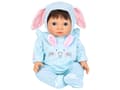 Miniatyrbilde 4 av 5: Tiny Treasures Bunny Suit Dukkeklær Blå