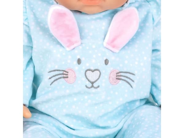 Tiny Treasures Bunny Suit Dukkeklær Blå