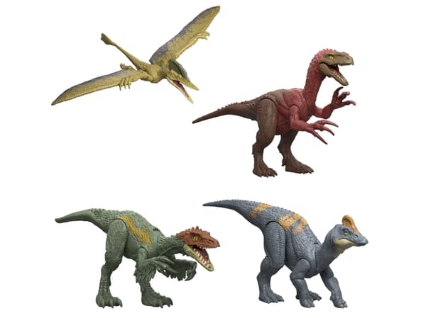 Jurassic World DANGER ON DANGER PACK -lajitelma, 4 vuotta, Eri värejä, Muovia