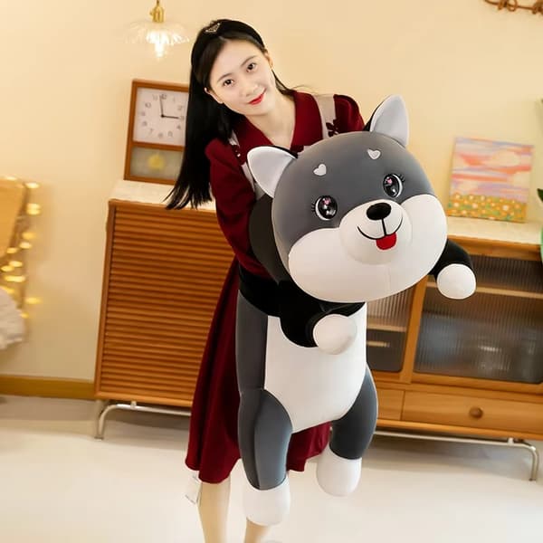 Husky Gosedjur Sovkudde & Mjukisdocka - 150 cm