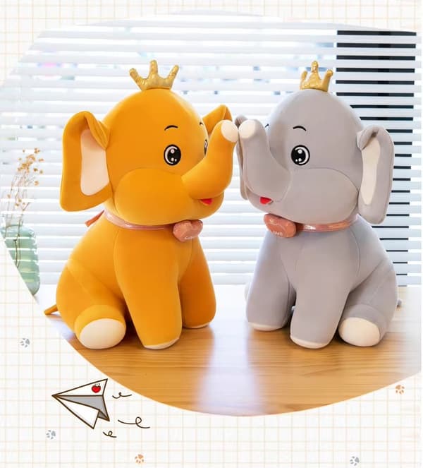 Mjuk och Kramgo Stora Öron Gosedjur Elefant Leksak - 90 cm