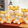 Miniatyrbillede 3 af 6: Søde Tøjdyr Tiger Kids - 45 cm
