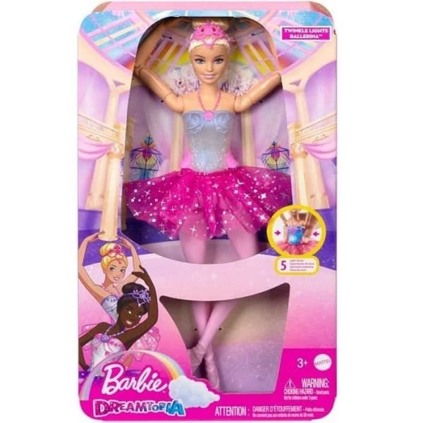 Barbie®-Dreamtopia Ballerina Sparkling Lights-Blond Doll HLC25