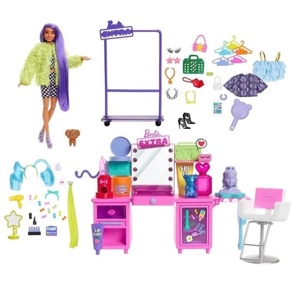 Barbie - Barbie Extra och Modestudio - Docktillbehör - 3 år och +