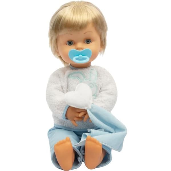 Cicciobello, Câlin Coucou, docka 42 cm, mjuk kropp, 1 napp och 1 gosedjur, Leksak för barn från 2 år, CCB99