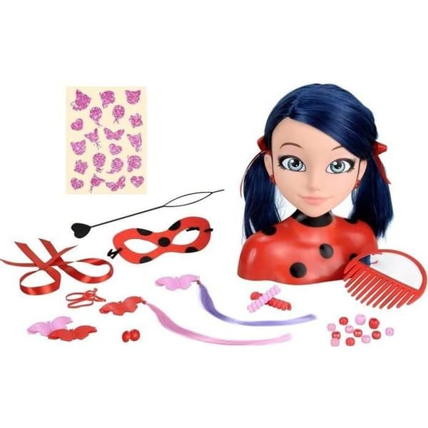 Miraculous Ladybug stylinghuvud - BANDAI - Röd - Miraculous licens - För barn från 4 år
