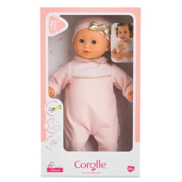 Mån Premier Poupon COROLLE - Baby Calin Manon - 30 cm - vaniljdoft - från 18 månader