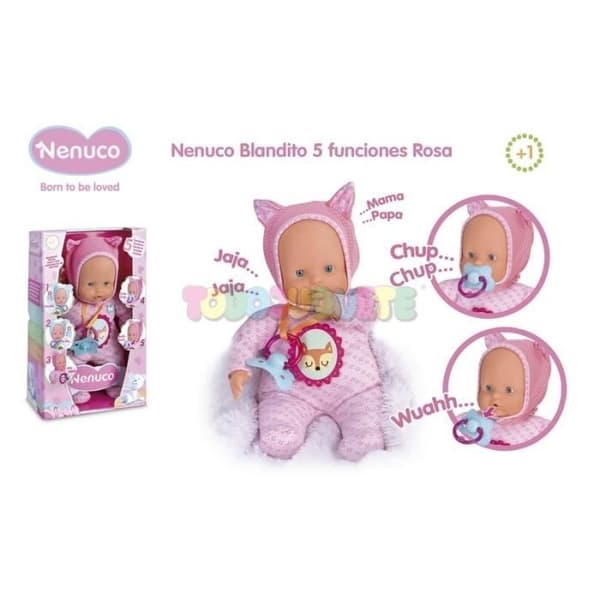 Nenuco mjuk babydocka 5 funktioner