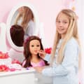 Miniatyrbild 6 av 6: BAYER DESIGN stylinghuvud - Charlène Super Model brunett med smink