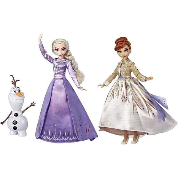 Dockor - Disney HASBRO - Frozen 2 - Anna, Elsa och Olaf - Unisex, barn