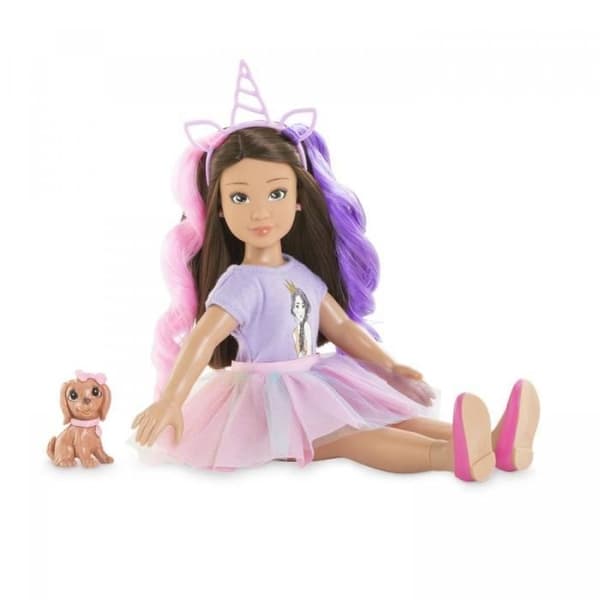 Corolle Girls modedocka Unicorn luna box - 28cm - Flerfärgad - 4 år - Beige - Barn