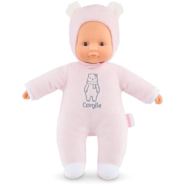Corolle - Mon Doudou Corolle - Pti'Coeur Pink Bear - 30 cm - För barn från 9 månader och uppåt