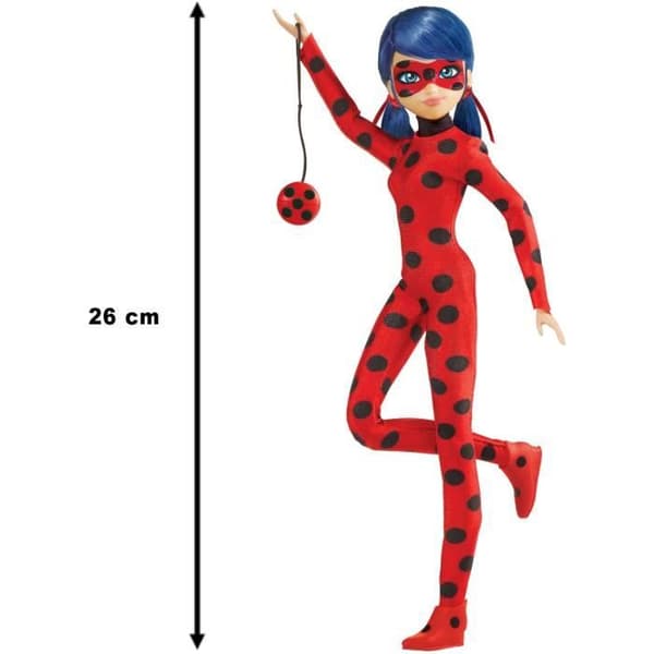 Miraculous Ladybug - 26 cm Modedocka: Ladybug - BANDAI