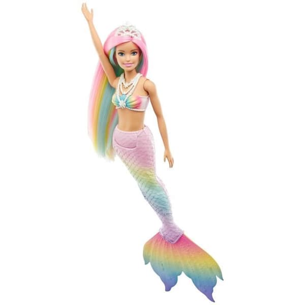 Barbie - Rainbow Magical Mermaid - Docka - Från 3 år