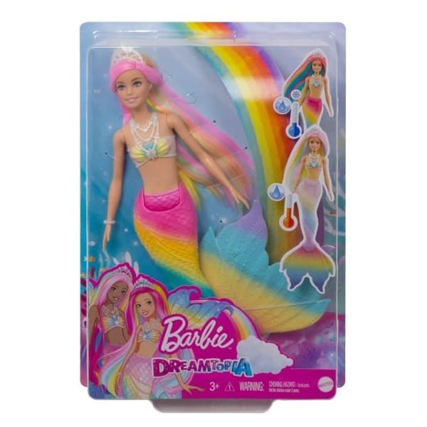 Barbie - Rainbow Magical Mermaid - Docka - Från 3 år