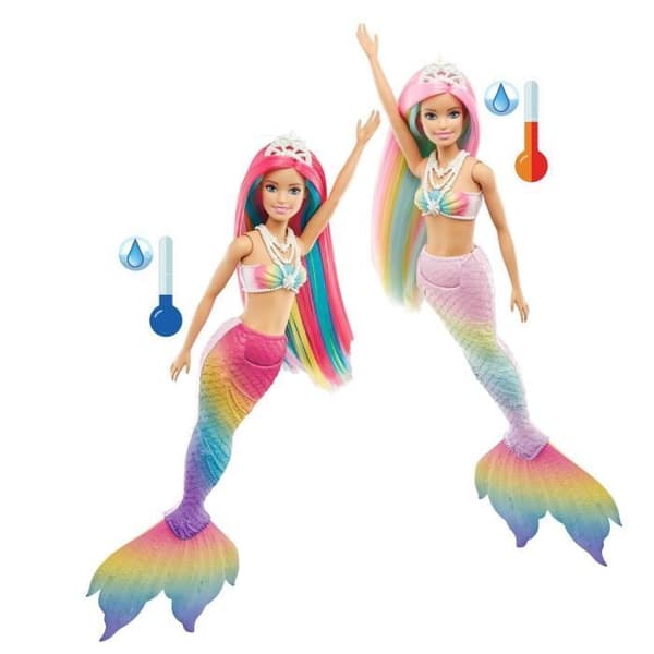 Barbie - Rainbow Magical Mermaid - Docka - Från 3 år