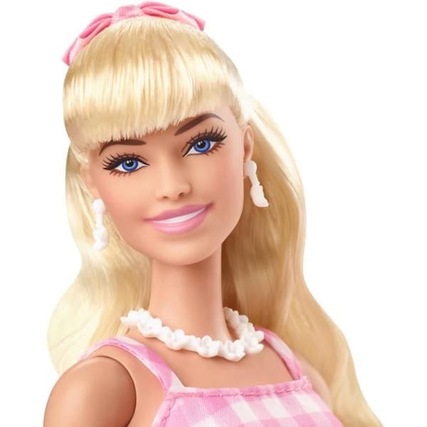 BARBIE THE MOVIE - Barbie Pink Gingham Dress - Samlardocka - Ålder 6+