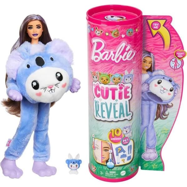 Docka med Barbie-Cutie Reveal-Costume Themed Doll, Koala Bunny HRK26