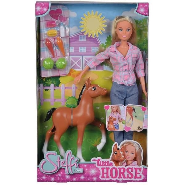 Steffi Love docka 29 cm och hennes föl - Märke Simba Toys - Blandat - Från 3 år