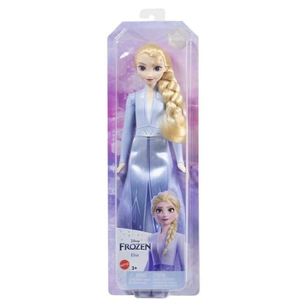 Fryst 2-Elsa-Mattel Disneydocka med förband och tillbehör HLW48