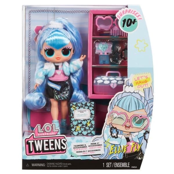 LOL. Surprise Tweens - 24 cm ledad modedocka - Ellie Fly - 2 outfits och flera accessoarer - Från 4 år
