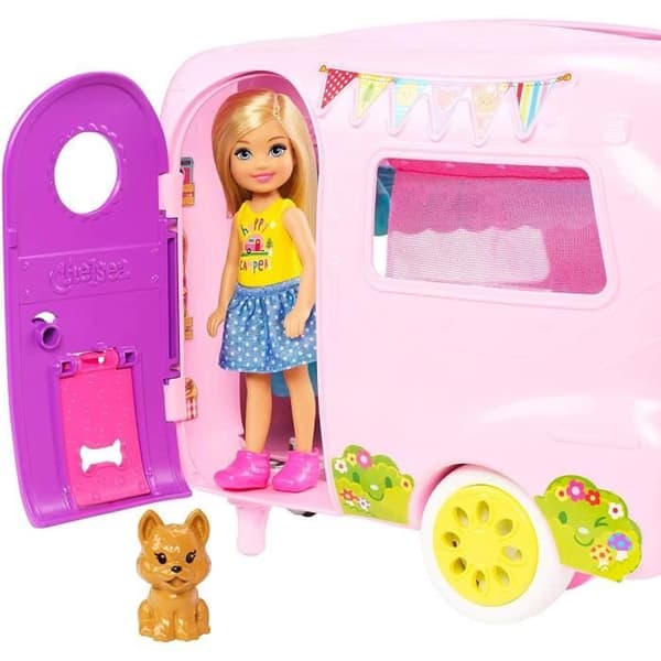 BARBIE Chelsea och hennes husvagn