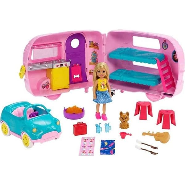 BARBIE Chelsea och hennes husvagn