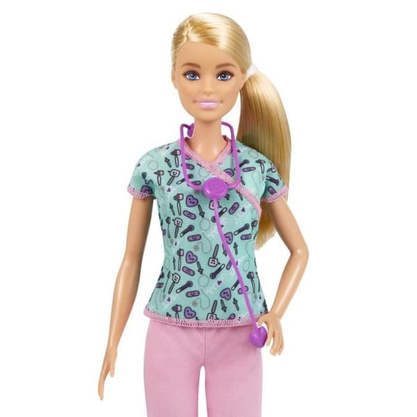 Barbie - Barbiesköterska - Modedocka - Från 3 år GTW39