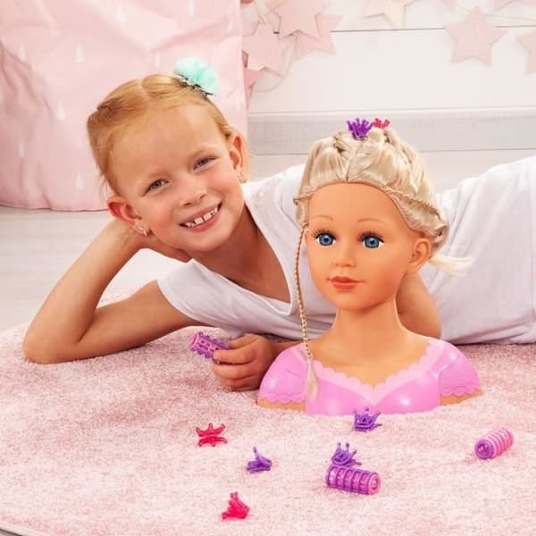 BAYER DESIGN - Charlene Super Model Blond Styling Head med Makeup