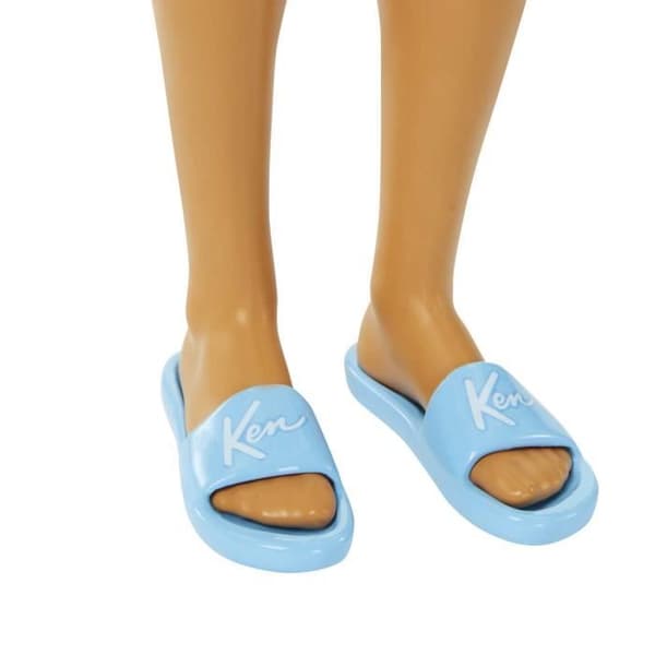 Barbie®-Ken® Stranddocka blond i badshorts och strandaccessoarer HPL74