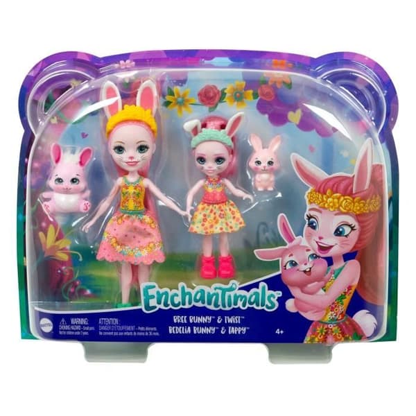 Enchantimals - Bree Bunny & Little Sister - Docka