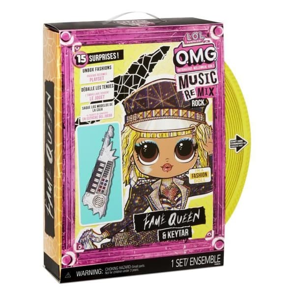 LOL. Surprise OMG Remix Rock - Fame Queen och Keytar - 24 cm modedocka