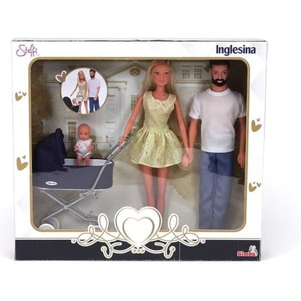 Engelska barnvagnar med rullstol Inglesina - SIMBA - Steffi Family - Mixed - Gul