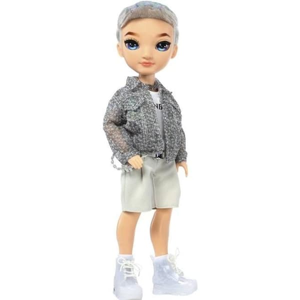 Rainbow High S23 Fashion Doll - 27 cm Aiden Russell docka (ametist) - 1 outfit, 1 par skor och accessoarer