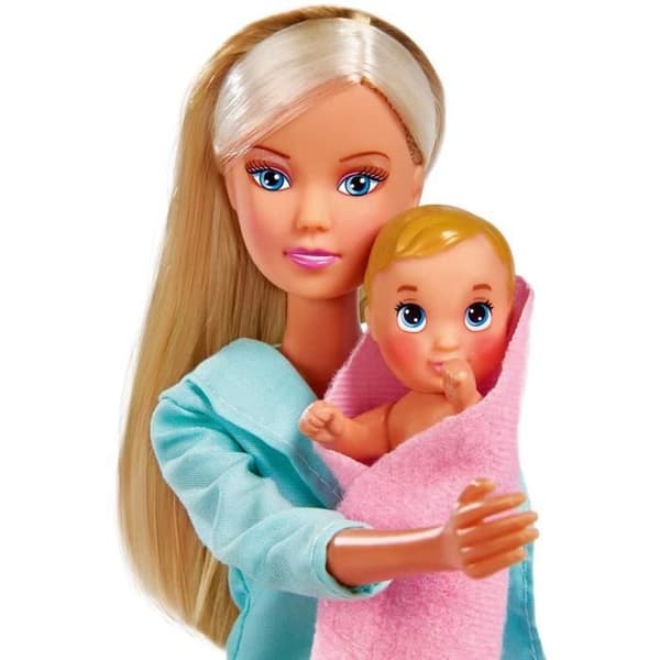 Barnläkare docka - Steffi Love - 29 cm - Med baby - 7 tillbehör - Blandat
