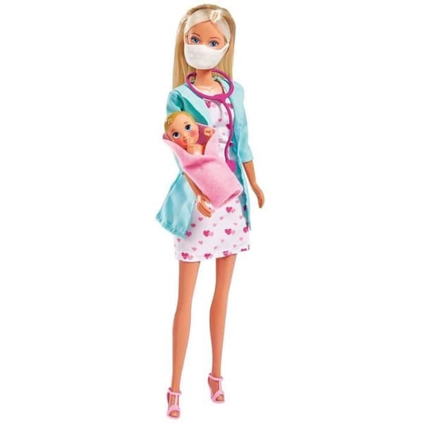 Barnläkare docka - Steffi Love - 29 cm - Med baby - 7 tillbehör - Blandat
