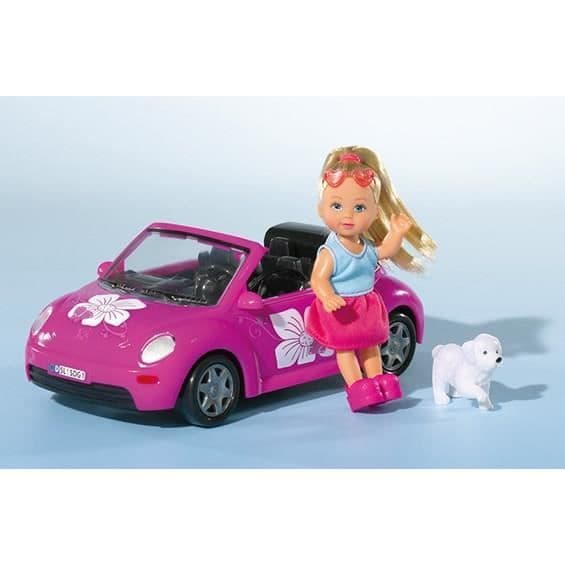Evi Love Beetle docka - SIMBA - Minidocka med cabriolet - Tillbehör ingår