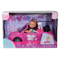 Miniatyrbild 4 av 4: Evi Love Beetle docka - SIMBA - Minidocka med cabriolet - Tillbehör ingår